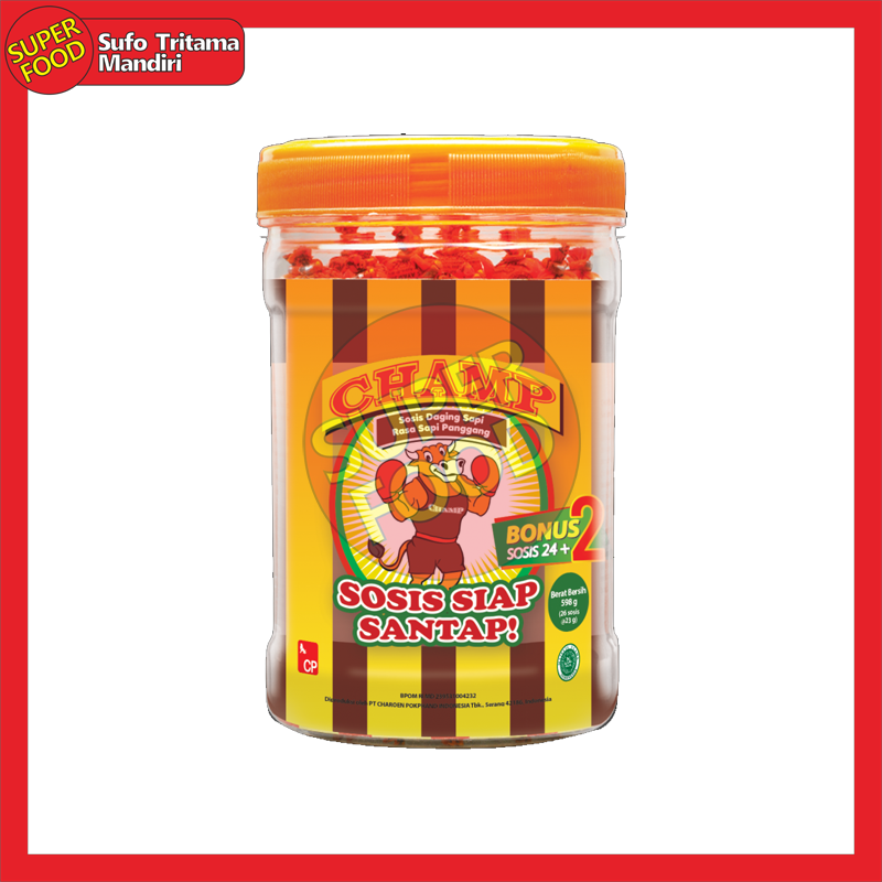 Champ Sosis Siap Santap Rasa Sapi Panggang