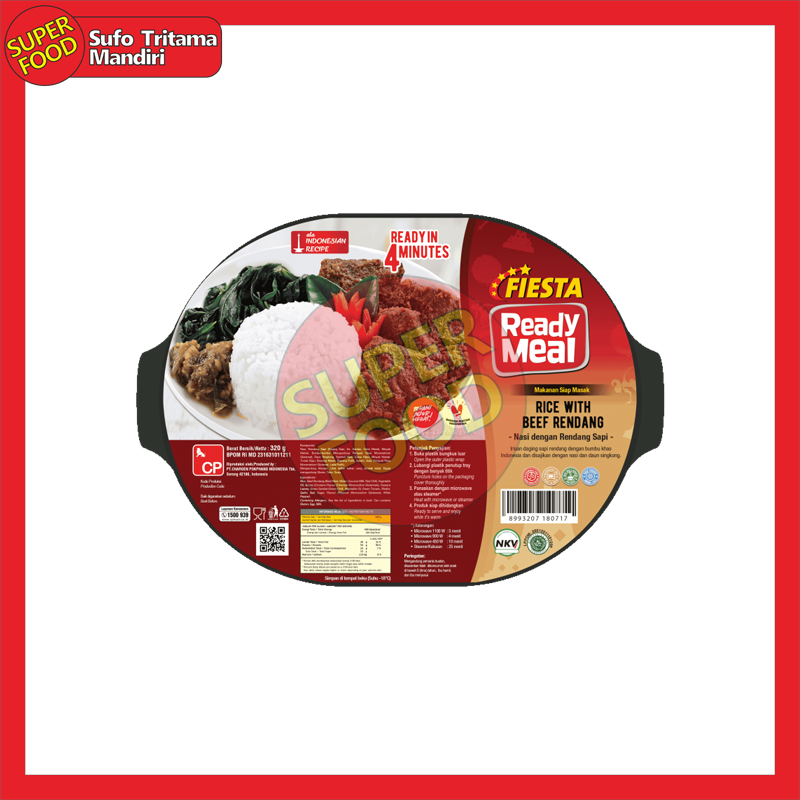 Fiesta Ready Meal Beef Rendang With Rice