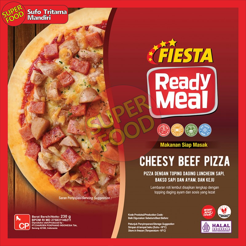 Fiesta Ready Meal Cheesy Beef Pizza