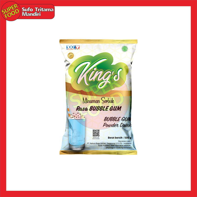 King's Bubble Gum Powder Drink